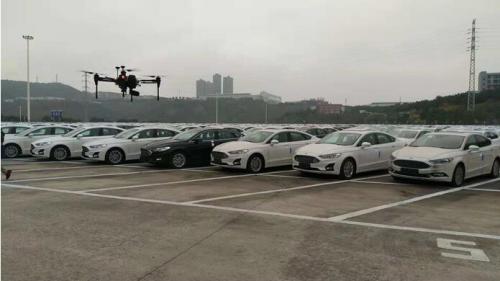 全国首家无人机+RFID整车盘点系统在两江新区上线