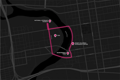 哥伦布的智能城市新进展：首辆电动自动化巴士上线 无人机和数据集合力解决交通问题