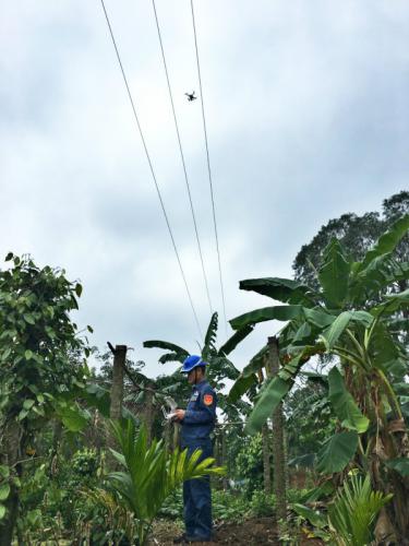 琼海供电局首次推行配网无人机巡检作业 实现配网运维新突破
