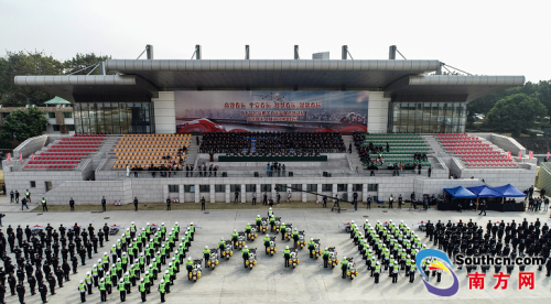 春运来到 广东省公安厅出动警用无人机保驾护航