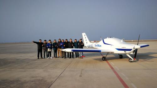 SA60U固定翼无人机首飞成功