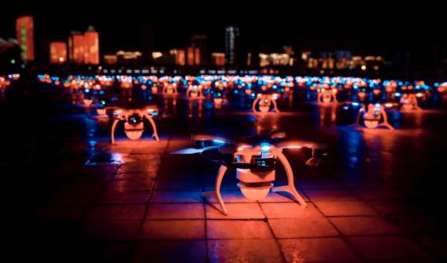 千架无人机梦幻灯光秀刷新海口颜值，燃爆元宵之夜