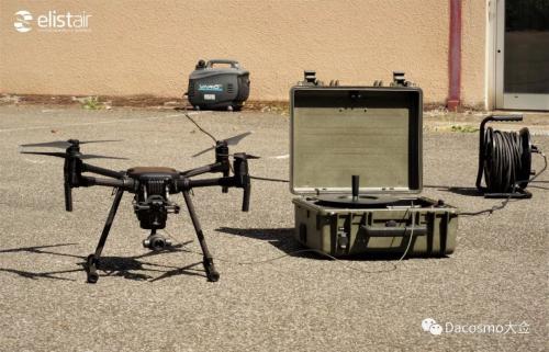 幕后英雄揭秘商机：elistair Ligh-T系留基站＋大疆经纬M200无人机打破常规，将无人机功能再扩大！