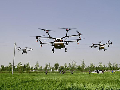 清远英德春耕首次用上无人机