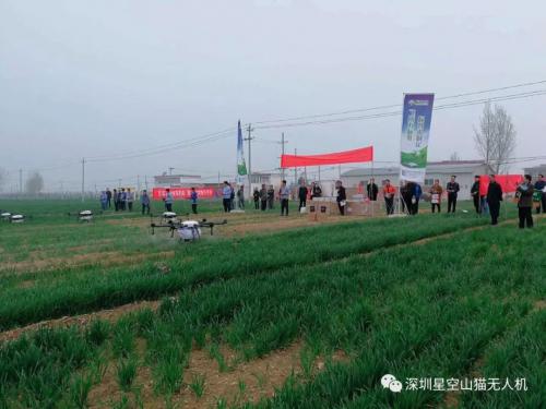 深圳星空农业植保无人机打响河南春季统防统治第一战