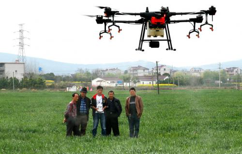 马鞍山含山县：植保无人机助力春季农业生产