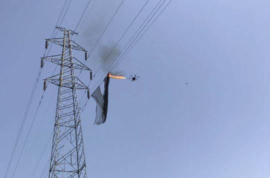 稳准快！内江供电公司运用无人机喷火清理异物