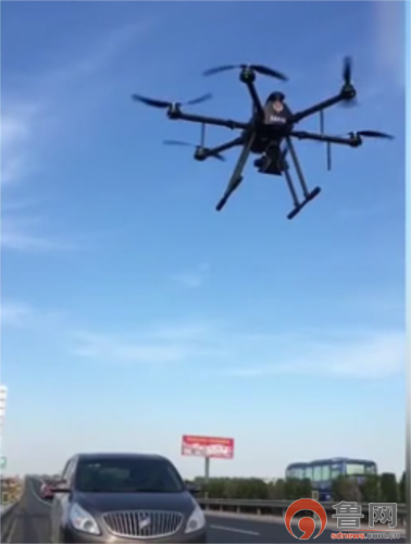 聊城:启用无人机巡航,喊话违法车辆