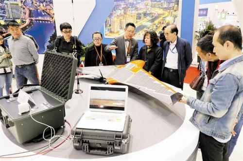 津产光伏无人机亮相津洽会