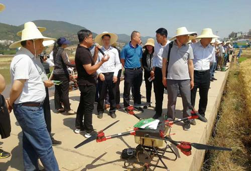 植保无人机助力楚雄2019年春季农业生产现场会