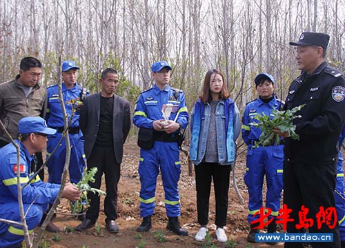 青岛市公安局黄岛分局踏查铲毒“无人机”助阵