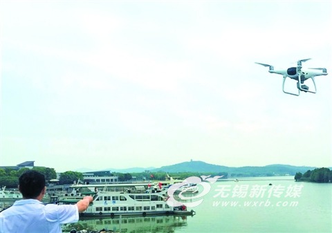 太湖无锡水域启用无人机巡航