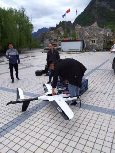 防灾减灾日，飞马V100/D200重飞叠溪滑坡