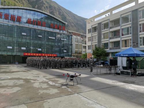 时代星光携手汶川武装部开展民兵演练