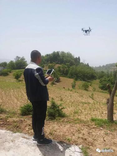 陇南徽县使用“无人机遥感测量”春播面积
