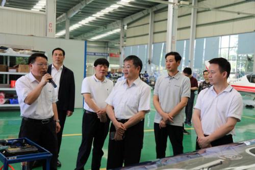 湖南省政协常委吴金明调研山河科技