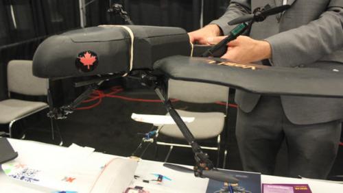 ​Vogi垂直起降无人机使用四个推进螺旋桨来保持简单高效