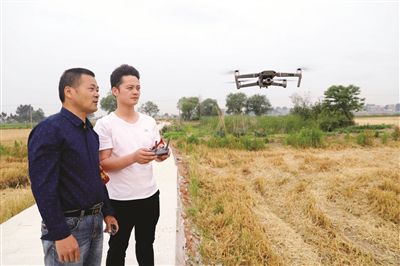 南京高淳无人机空中巡查助力秸秆禁烧