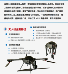 汉鲲智能农情监测无人机S4