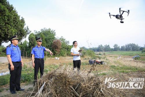 合肥庐阳经开区禁烧秸秆出新招 无人机上阵“天地联动”
