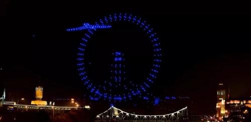 全龙南，向上看！首次大型无人机灯光秀，亮相夜空！ 