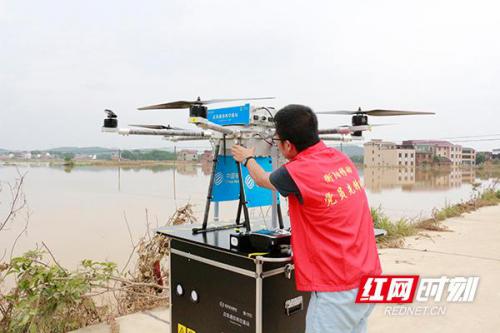 打通救灾通信生命线！衡阳移动使用无人机高空基站保通信