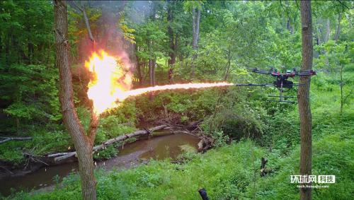 美国一公司发售火焰喷射无人机 可用于害虫管理等 