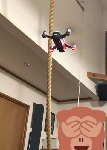 主人在家玩无人机，黑猫第一次看到，它的表情直接懵了，笑屎！ 