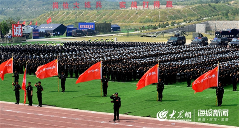 英姿飒爽！格斗、射击、无人机......山东三千余名特警开展实战大练兵