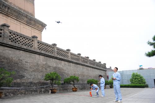 陕西：首次启用无人机为大雁塔进行“空中CT”