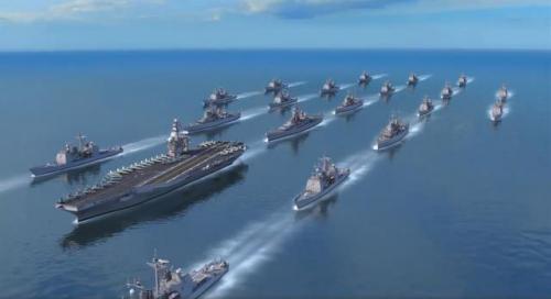 俄罗斯人怎么打航母？上千架无人机齐发射，美军舰队瞬间灰飞烟灭