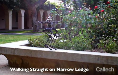 看双足机器人如何借助无人机螺旋桨保持平衡并旋转？