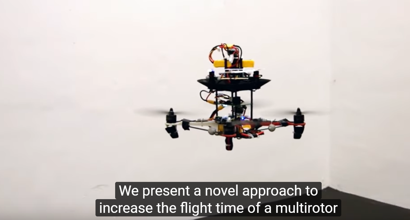 电动多旋翼无人机空中充电概念