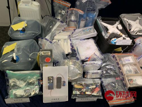 港警查获汽油弹及无人机:暴徒手段已接近外国恐袭