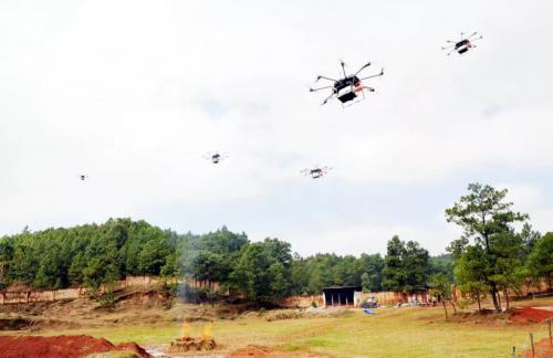 无人机森林灭火试验取得成功