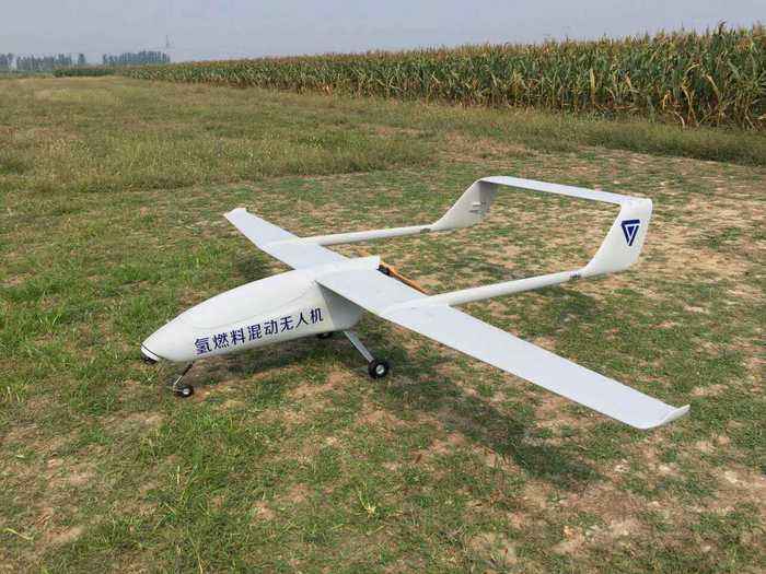 平度首架氢能源无人机投产下线