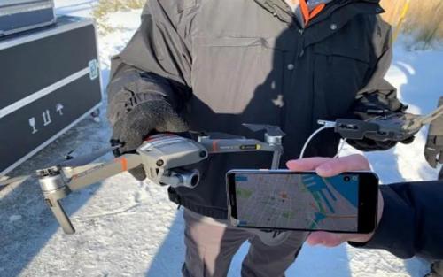 大疆演示远程ID识别方案 用手机就能跟踪附近的无人机