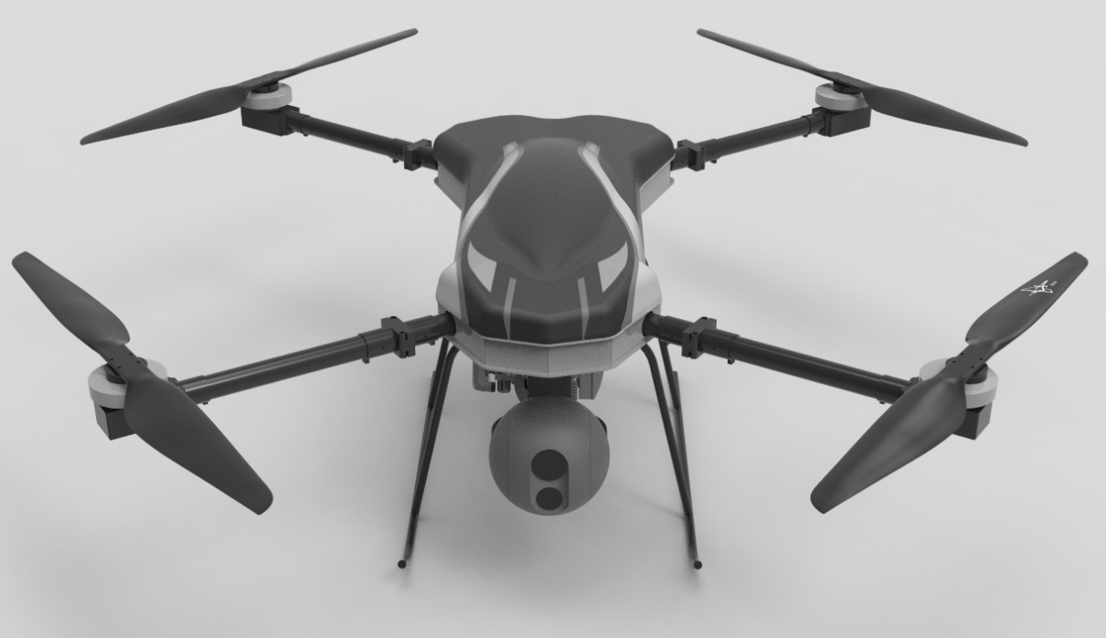 蜂巢hc-341油电混合六旋翼测绘无人机_无人机整机_工业无人机_测绘无