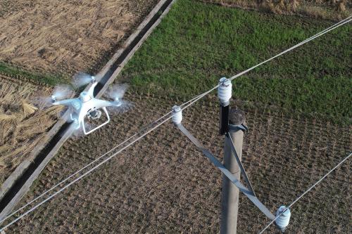 阳山供电完成南塘线无人机自动巡检首飞