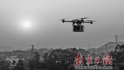无人机试飞送外卖 1.6公里3分钟送达