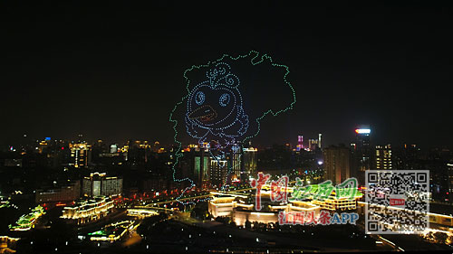  千余架无人机点亮南昌夜空