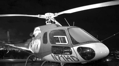 新闻采访直升机 因无人机撞击尾翼紧急迫降