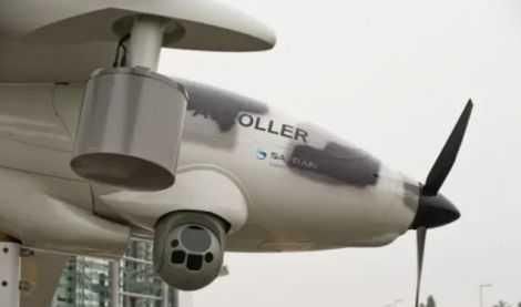 一吨重的无人机在空军基地附近坠毁