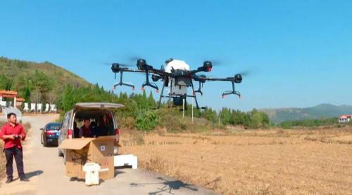 临武县90余名农民学开无人机