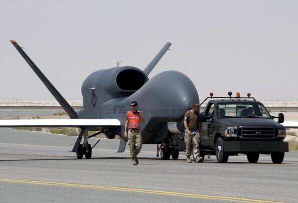 美海军一架“全球鹰”无人机遭撞击受损 将花费百万维修