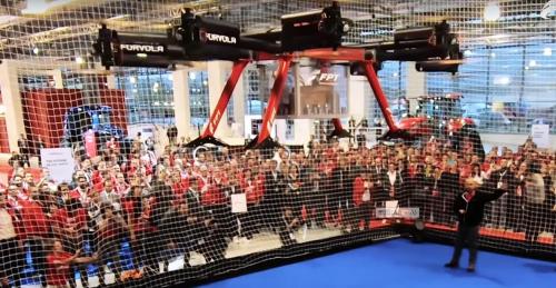 101公斤！ 这台16旋翼电动无人机刷新世界纪录