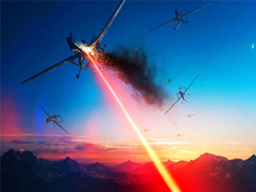 天空中闪过一道白光，大疆无人机被击毁，是谁这么大的胆子？ 