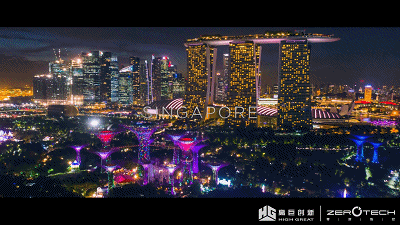 500架无人机，点燃狮城夜空！