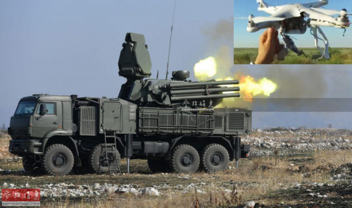 每分5000发弹幕袭来！俄无人机航拍“铠甲”打靶