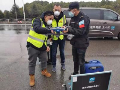 柯桥照明无人机送达武汉 将点亮火神山医院施工现场